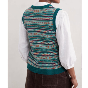 Seasalt Percella Cove Fair Isle Knitted Vest